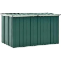 vidaXL - Opslagkist - Groen - Staal