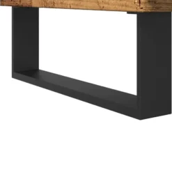 vidaXL - Oud hout Kolomkast met 2 deuren 2 vakken - Ijzer en hout - 30x30x190 cm