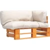 vidaXL - Pallet Bank - Beige - Geïmpregneerd grenenhout