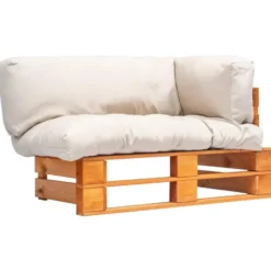 vidaXL - Pallet Bank - Beige - Geïmpregneerd grenenhout