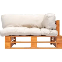 vidaXL - Pallet Bank - Beige - Geïmpregneerd grenenhout