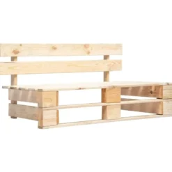 vidaXL - Pallet Bank - Rood - Geïmpregneerd grenenhout