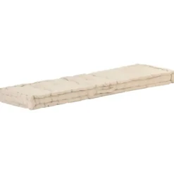 vidaXL - Palletkussen - Beige - Katoen