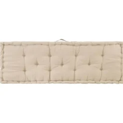 vidaXL - Palletkussen - Beige - Katoen