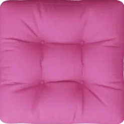 vidaXL - Palletkussen - Roze - Stof - 50 x 50 x 12 cm