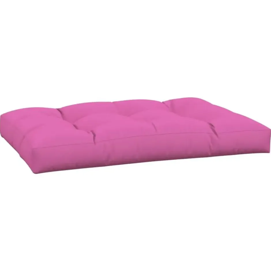 vidaXL - Palletkussen - Roze - Stof - 120 x 80 x 12 cm