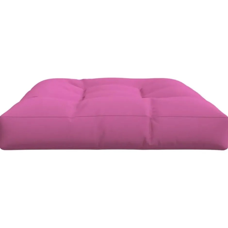 vidaXL - Palletkussen - Roze - Stof - 120 x 80 x 12 cm