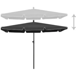 vidaXL - Parasol - Antraciet