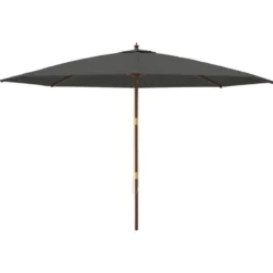 vidaXL - Parasol - Antraciet - Hout
