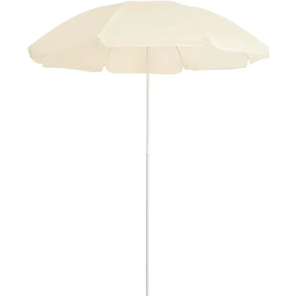 vidaXL - Parasol - Beige - Stof