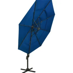 vidaXL - Parasol - Blauw - Polyester
