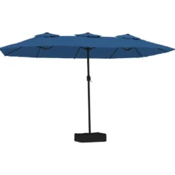 vidaXL - Parasol - Blauw - Stof