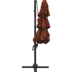 vidaXL - Parasol - Bruin - Polyester