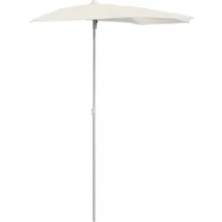 vidaXL - Parasol - Crème - Stof