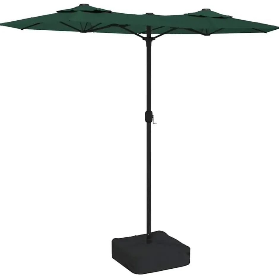vidaXL - Parasol - Groen - Stof