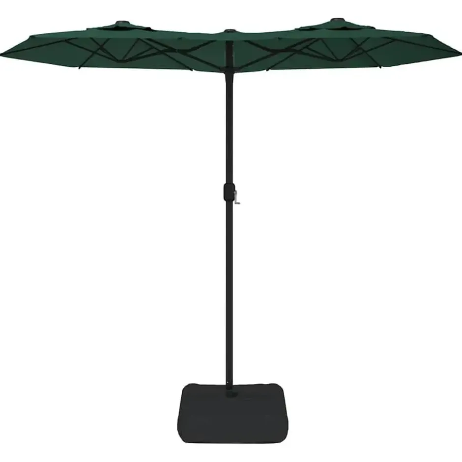 vidaXL - Parasol - Groen - Stof