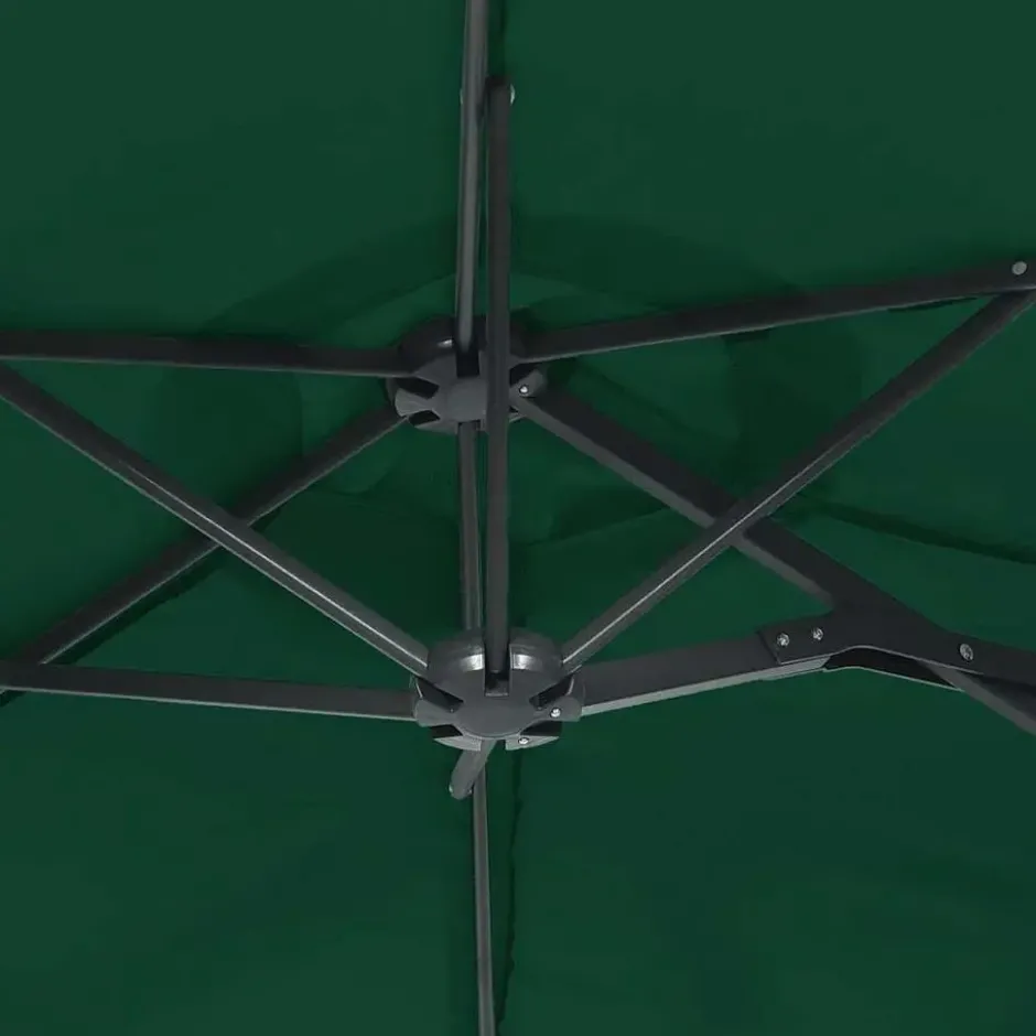 vidaXL - Parasol - Groen - Stof