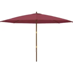vidaXL - Parasol - Rood - Hout