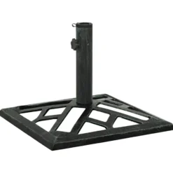 vidaXL - Parasolvoet - Groen - Gietijzer - 44 x 44 x 31 cm