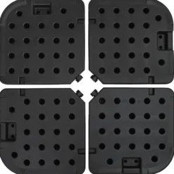 vidaXL - Parasolvoet - Zwart - Kunststof