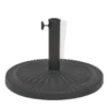 vidaXL - Parasolvoet - Zwart - Staal