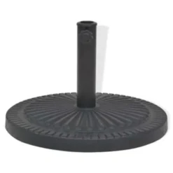 vidaXL - Parasolvoet - Zwart - Staal
