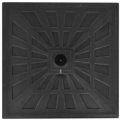 vidaXL - Parasolvoet - Zwart - Staal