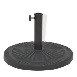 vidaXL - Parasolvoet - Zwart - Staal