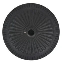 vidaXL - Parasolvoet - Zwart - Staal