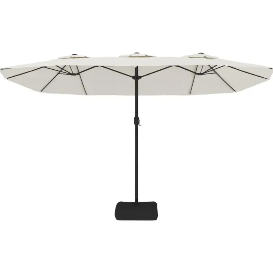 vidaXL - Parasol - Wit - Stof