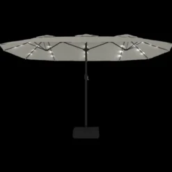 vidaXL - Parasol - Wit - Stof