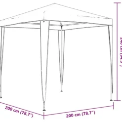 vidaXL - Partytent - Blauw - Polyetheen