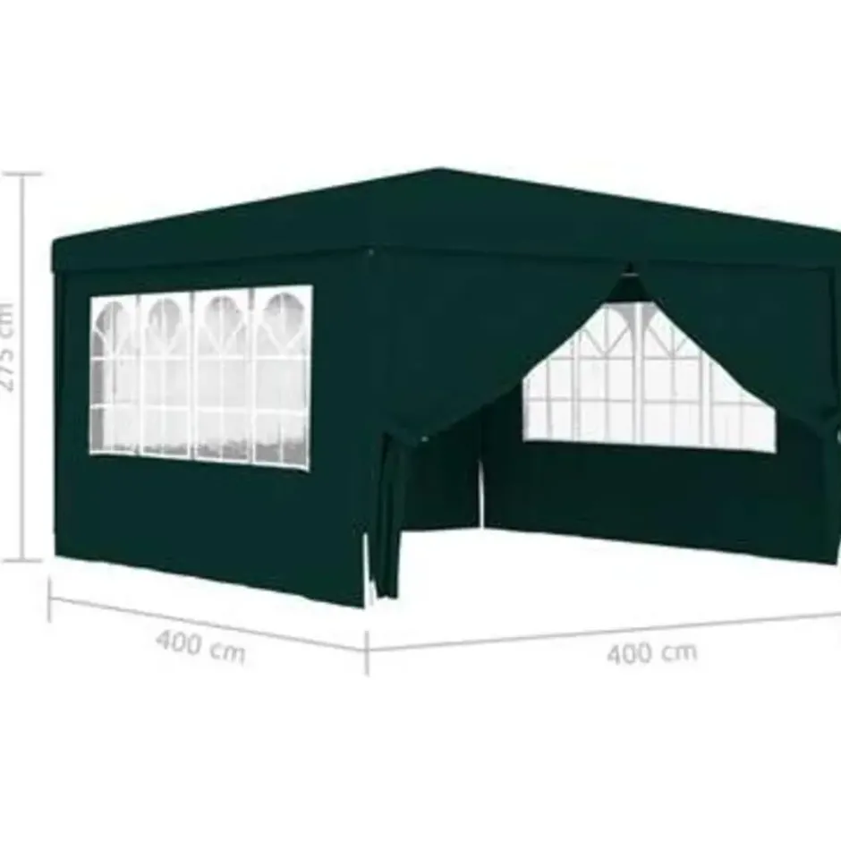 vidaXL - Partytent - Groen - Polyetheen