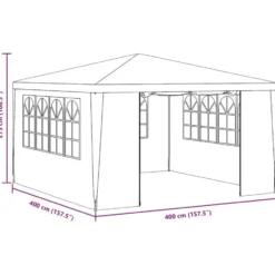vidaXL - Partytent - Groen - Polyetheen