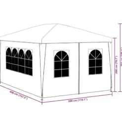 vidaXL - Partytent - Groen - Polyetheen