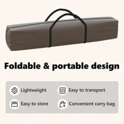 vidaXL - Partytent inklapbaar met zijwanden - 3x6 m taupe