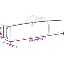 vidaXL - Partytent inklapbaar met zijwanden - 3x6 m taupe