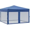 vidaXL - Partytent inklapbaar met zijwanden 3x3 m blauw