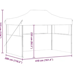 vidaXL - Partytent - Wit - Stof