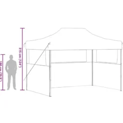 vidaXL - Partytent - Wit - Stof
