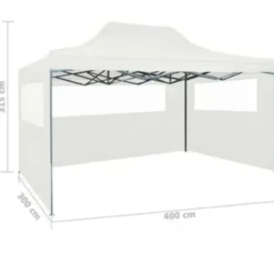 vidaXL - Partytent - Wit - Stof