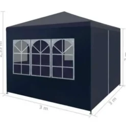 VIDAXL Partytent 3x3 m blauw