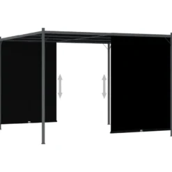 vidaXL - Pergola - Antraciet - Staal