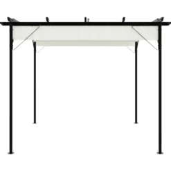 vidaXL - Pergola - Crème - Staal