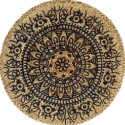 vidaXL - Placemat - Blauw - Jute - 4 stuks
