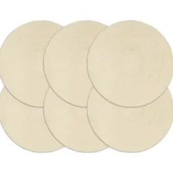vidaXL - Placemat - Bruin - Katoen - 6 stuks
