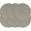 vidaXL - Placemat - Grijs - Katoen - 6 stuks