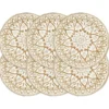 vidaXL - Placemat - Wit - Jute - 6 stuks
