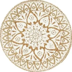 vidaXL - Placemat - Wit - Jute - 6 stuks