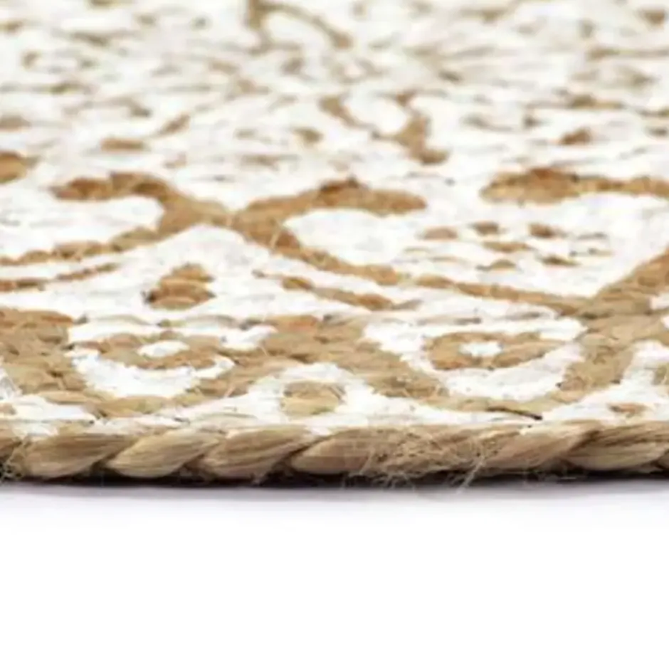 vidaXL - Placemat - Wit - Jute - 6 stuks